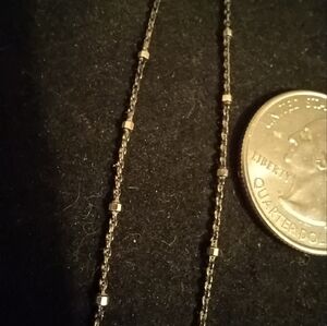 20" Blackened Italian Sparkle Necklace